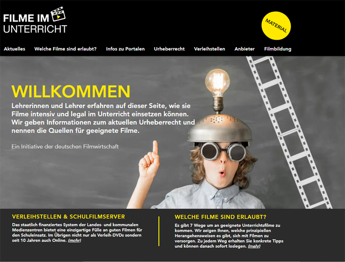 Screenshot www.filme-im-unterricht.de