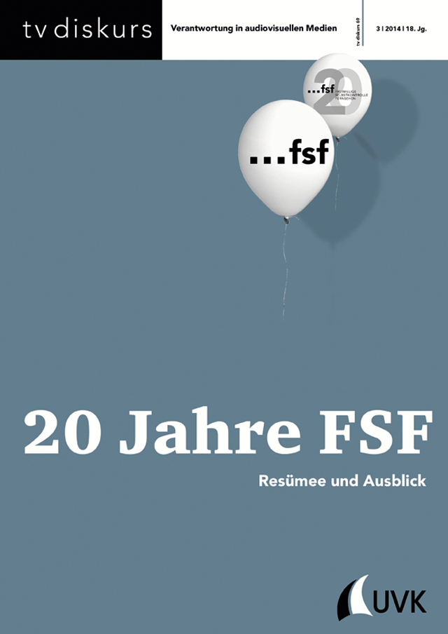 Cover  tv diskurs 69, 3/2014: 20 Jahre FSF. Resümee und Ausblick